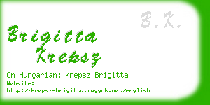 brigitta krepsz business card